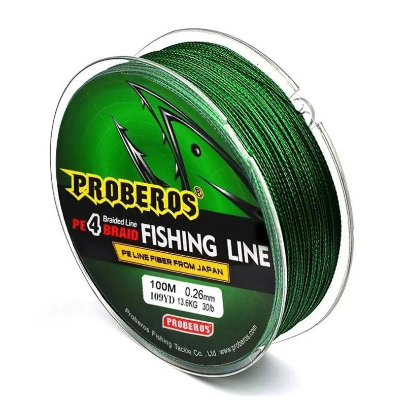 Carp Fishing Line 100M 4 Strands Braided Japan Multifilament Pe Wire Super Strong Durable Smooth Tackle 0.8/10Lb-3.0/35Lb