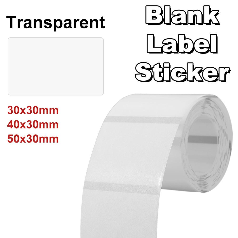 230Pcs DIY Self-Adhesive Label Square/Round Thermal Printing Paper Blank Label Sticker  Classroom