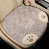 Cartoon 3D Bear Universal Car Seat Cushion Covers Plush Backrest for Autumn Winter Warm Cute Designed Seat Accessories