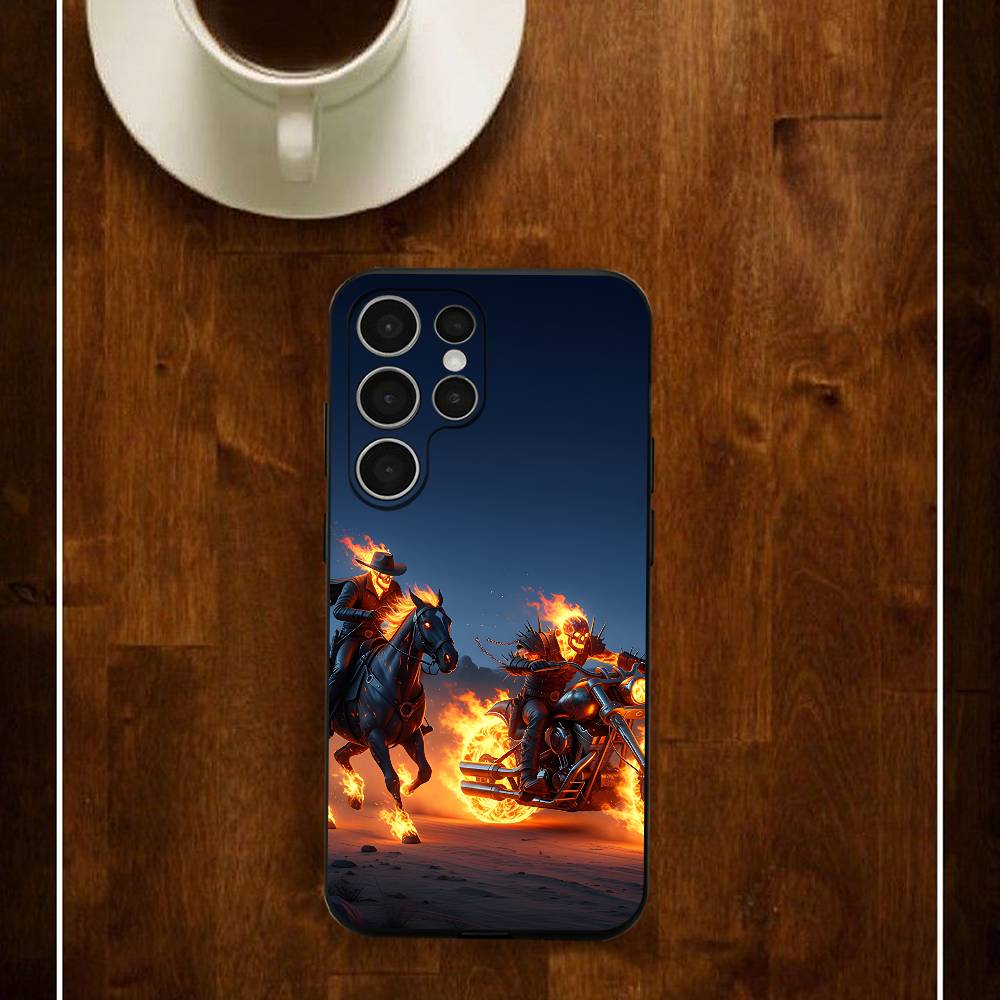 

Movie D-Dark G-Ghosts R-Rider Phone Silicone Case For Samsung S24 22 20 23 21 20 Ultra Plus Lite 5G Print Cover Samsung S26
