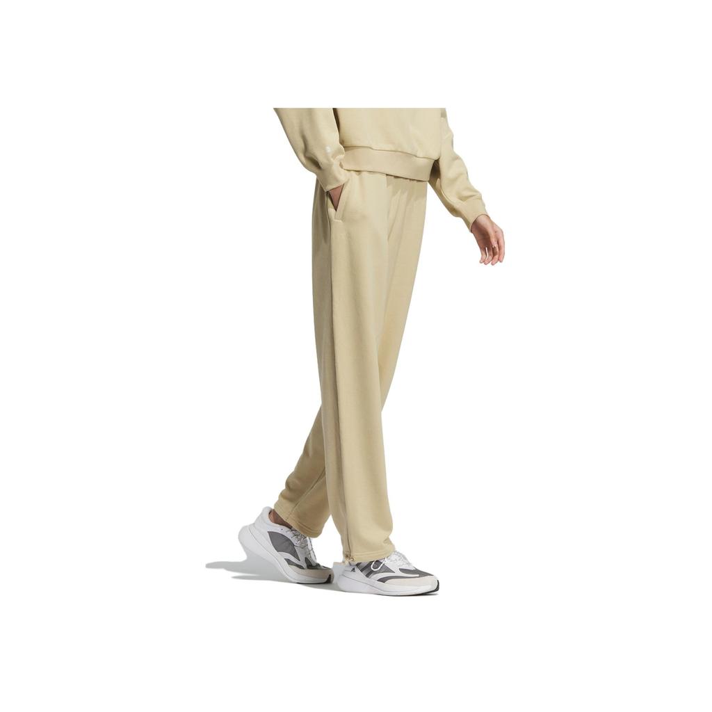 Adidas SS23 Loose Solid Color Sports Long Pants Women Bottoms Prairie-Brown IK3512