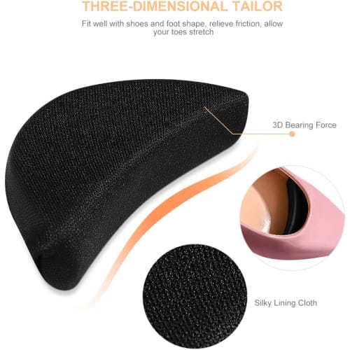 JUTOSU Toe Cushion, Easy Toe Cushion, Toe Protection, Shoe Care, Sponge, Memory Foam, Toe Gap Filler, Adjustable Size, Prevents Slippage, Shock Absorb