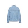 Levis Type 3 Solid Color Spliced Comfortable Long Sleeve Denim Jacket Women Jackets Light-Blue A1743-0043