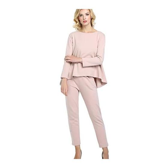 [Le ciel clair] High quality cotton relaxing set up, 100% cotton tops & pants, top and bottom, loose room wear, women s, spring, summer, fall,