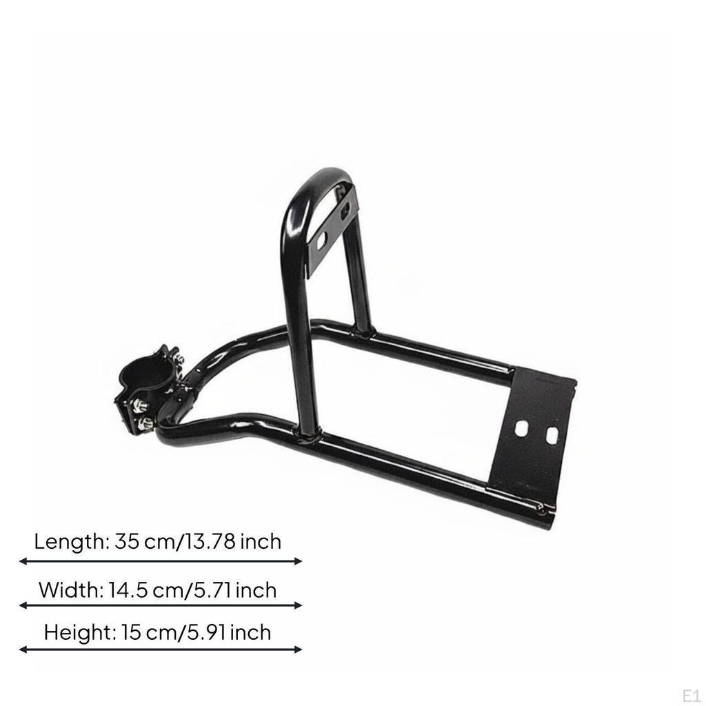 Basket Mounting Bracket Waterproof Rear Rack Stable Design Vehicle Accessory for Commuters