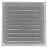 AMIG | Grille D'aération Avec Moustiquaire 3 | 100 X 100 Mm | Aluminium | Argent