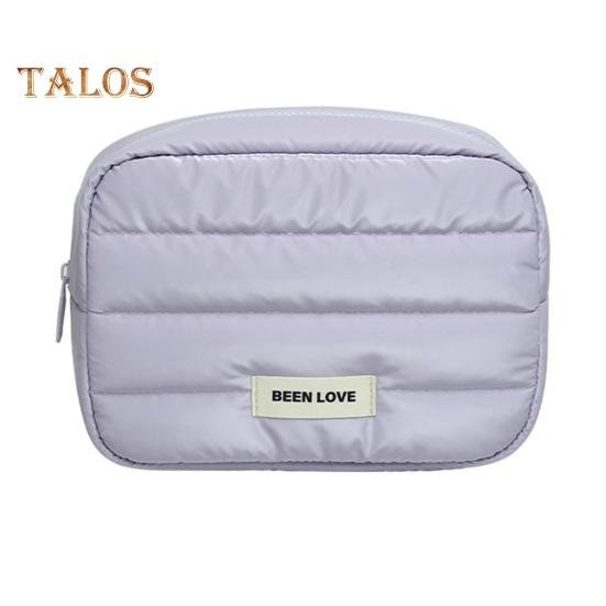 Women Padded Makeup Bag Portable Cosmetic Organizer Waterproof Zippered Handbag Toiletry Pouch for Girls Travel Home Use