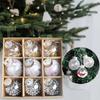 9pcs 6cm Christmas Balls Pendant Set DIY Merry Christmas Decor Xmas Tree Ornaments  Holiday Festive
