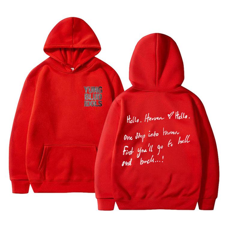 Rocker Yungblud IDOLS Album Tour Double Sided Print Hoodie Men Women Fashion Rock Sweatshirt Men's Vintage Streetwear