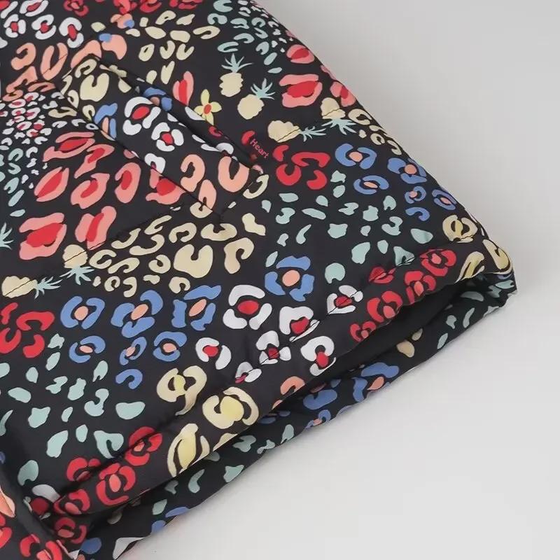 2024 Autumn/Winter European & American Women's Casual Printed Cotton Jacket