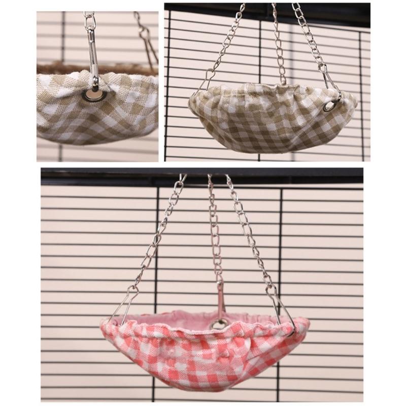 Hanging Bird Hammock Swing Small Size Bird Sleepings Huts for Conures,Budgies Waterproof Bird Bed for Cage