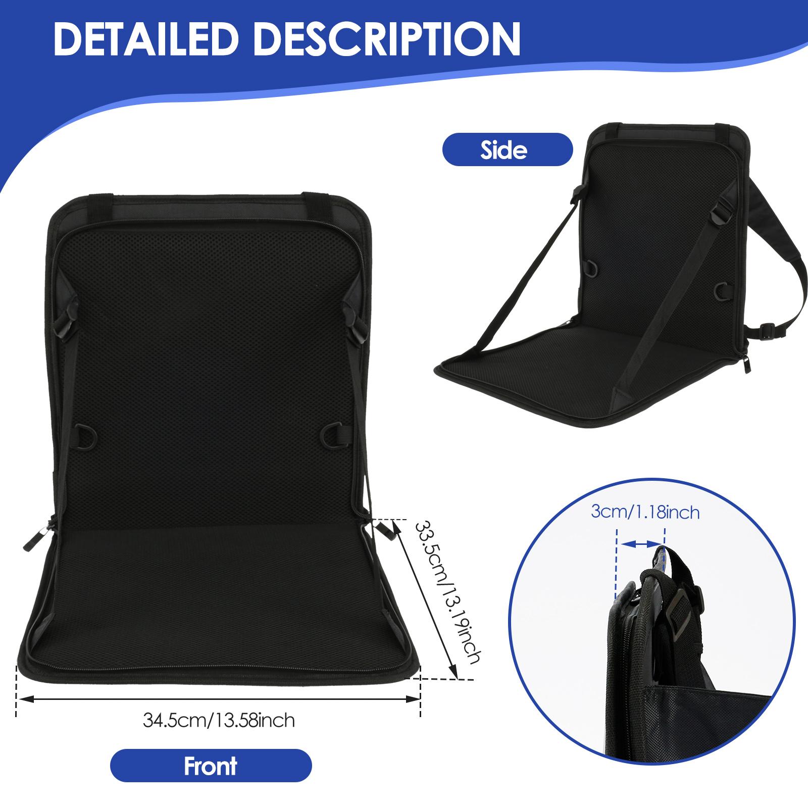 

Kids Suitcase Seat Portable Folding Travel Seat Upgraded Safe Kids Luggage Seat with Seat Belt Easy to Use for Toddler Traveling 1PC