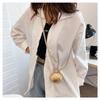 Women's 2025 Pearl Chain Mini Lipstick Crossbody Bag - Metal Shell Accessory