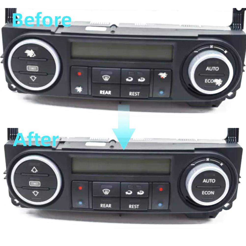 1 Pcs For T5 For T6 Car Air Conditioner Switch Button Repair Sticker Clima Button Repair Stickers Worn Knob Switch Accessories
