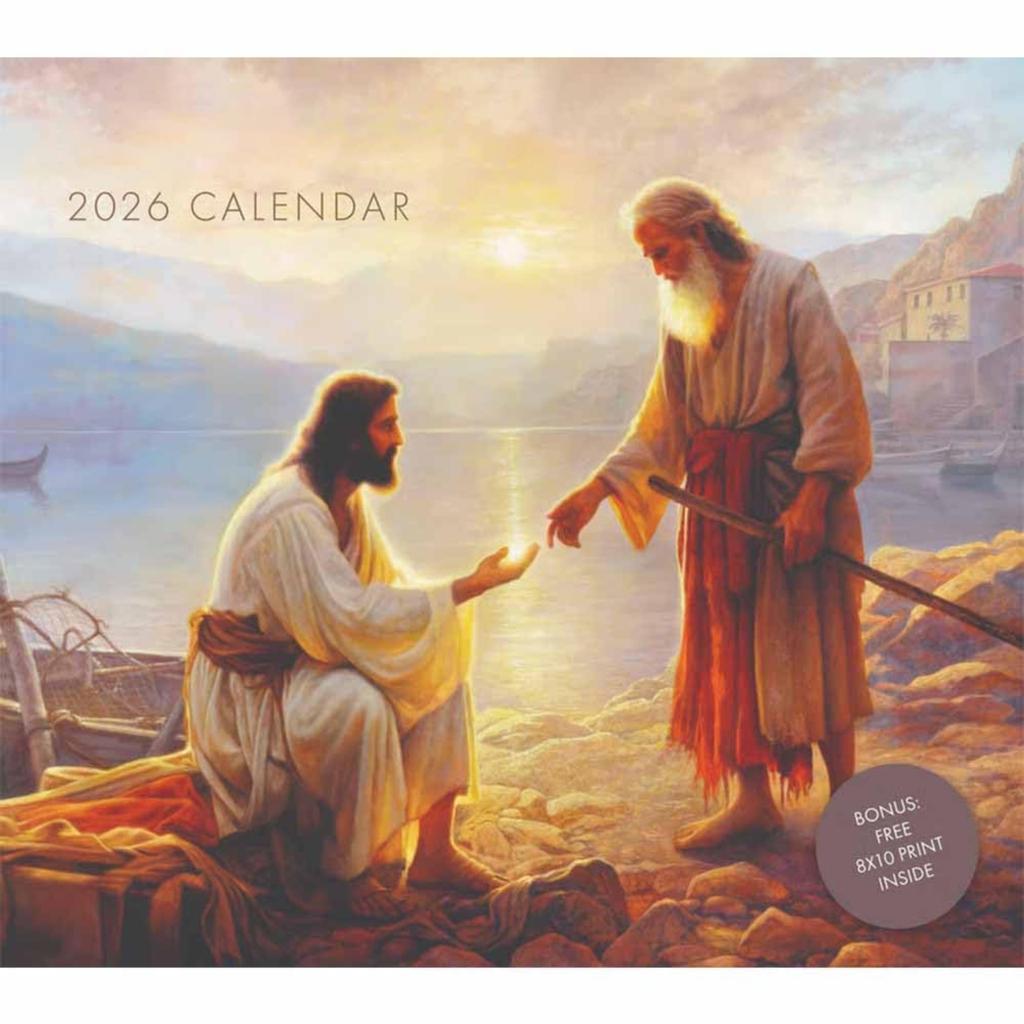 2026 Painting Art Calendar, Thick Paper Calendar For Family Parties And Gifts