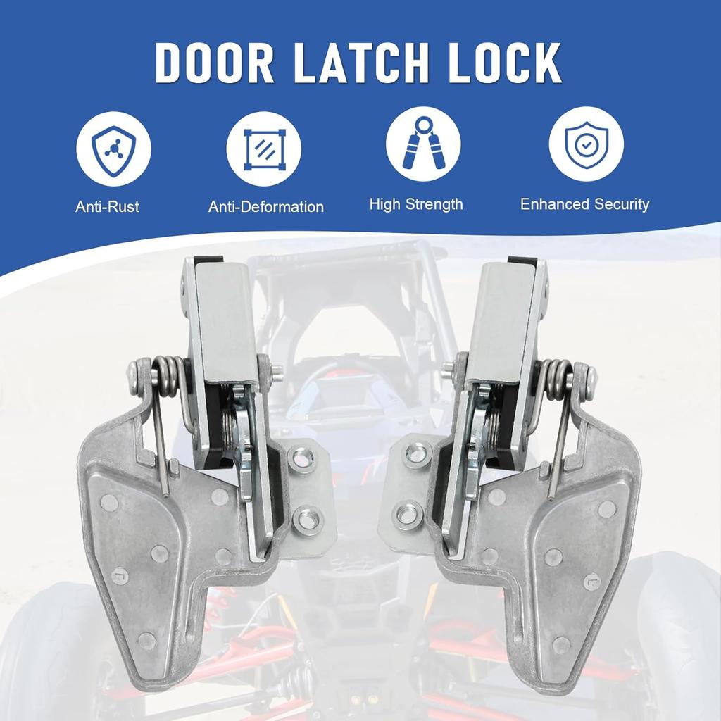 Door Latch Lock (Left#2637286 And Right#2637287) - Compatible With Polaris RZR 1000/900 2015-Up Turbo/RS1 2016- ACE 570/900 2016- Ranger 1000 2017,