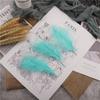 10-15Cm Fluffy Turkey Feathers Hard Stick Colorful Marabou Plume Wedding Party Decoration Jewelry Creation Accessories