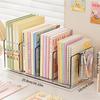 4-Fächer Klare Acryl Buchstützen Regal-Organizer | Raumaufbewahrungshalter | Schlafzimmer Büro Schreibtisch Ergänzungen | Langlebige Aktenorganisation