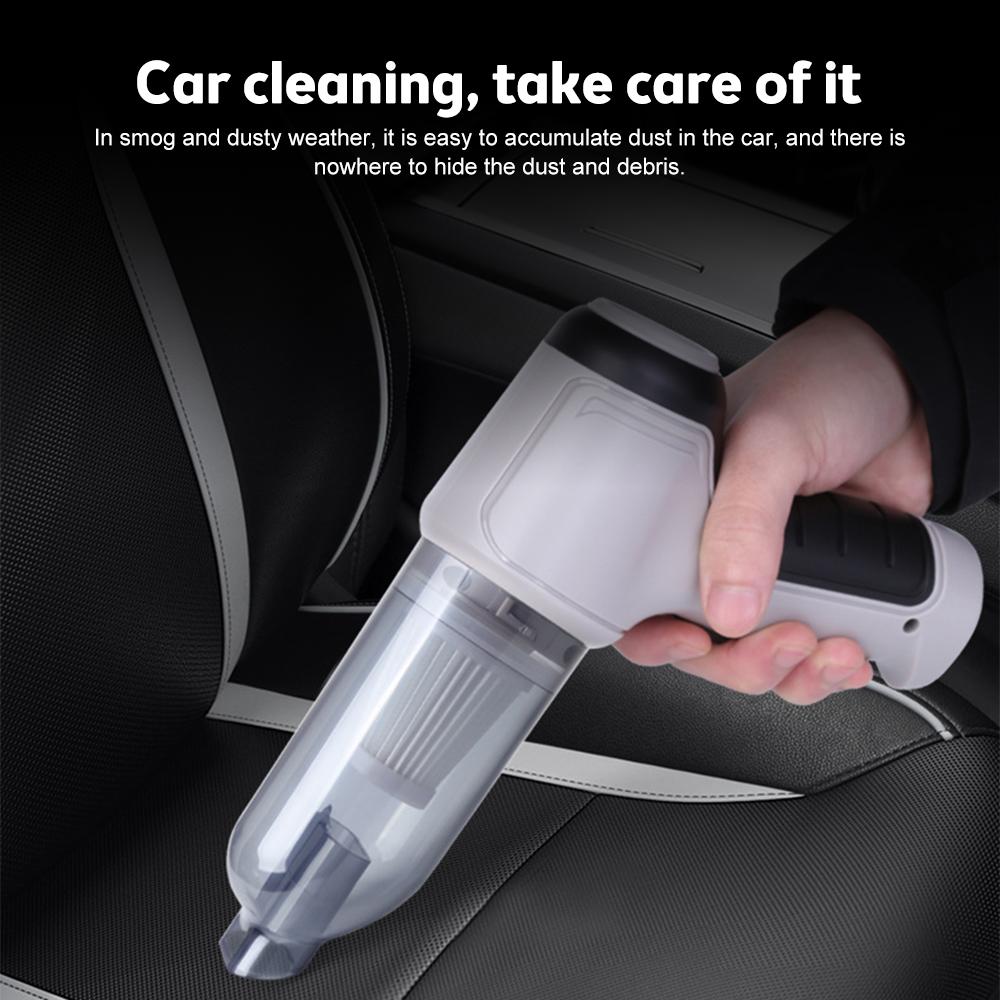 9000PA 3-IN-1 Mini Car Vacuum Cleaner & Air Blower Cordless Handheld Mini Auto Vacuum Cleaner for Car Interior Home Computer PC
