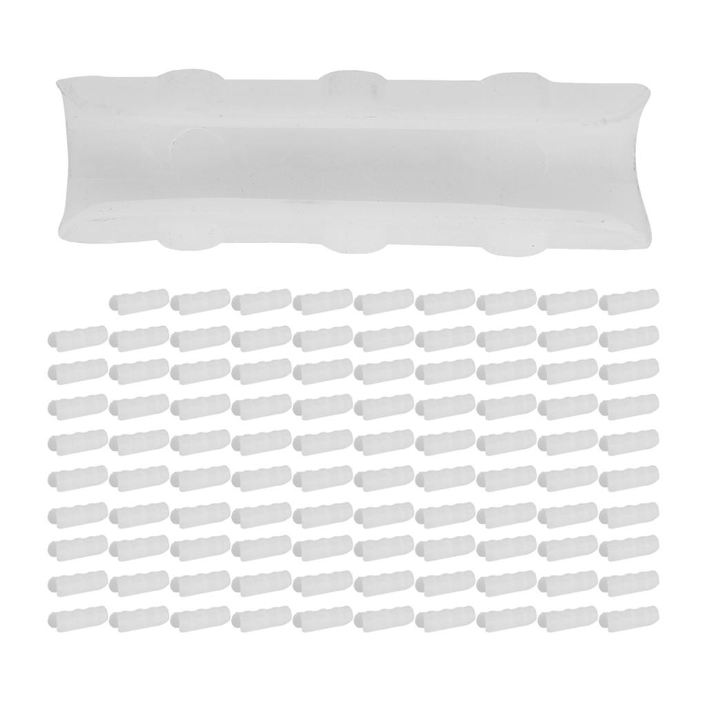 100pcs Greenhouse Frame Pipe Clip Clamp Garden Film Sunshade Net Fixing Clamp Connector22 ? White