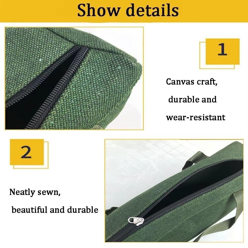 Durable Thick Canvas Tool Storage Bag Handbag Portable Hardware Tool Organizer Large capacity Hand Tool Auto Repair Tool Kit
