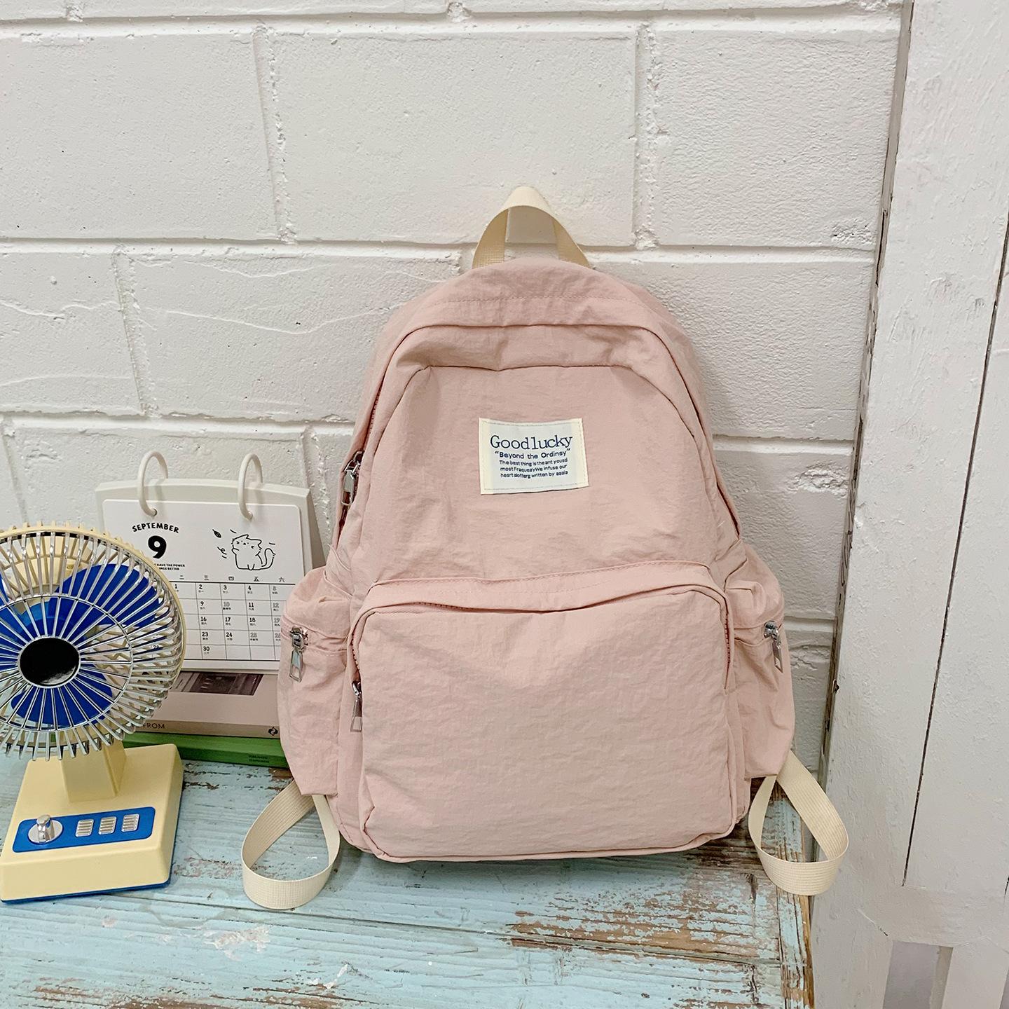 High Value Schoolbag Women S Fashion Large Capacity Fashion Simple Travel Backpack Versatile Canvas Backpack