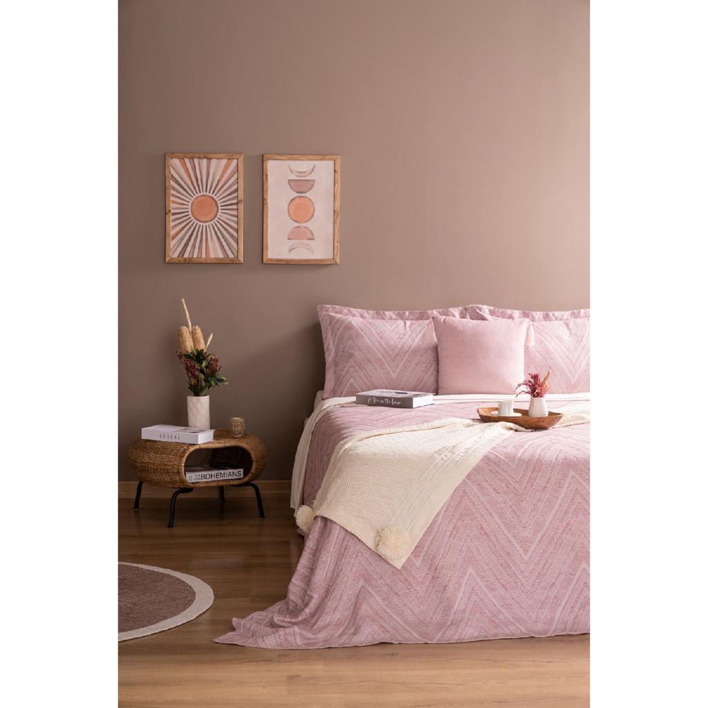 Ada Double Bed Cover Set Navy Blue Daily Multi -purpose Pike Cover Set - Stylish Box And Package