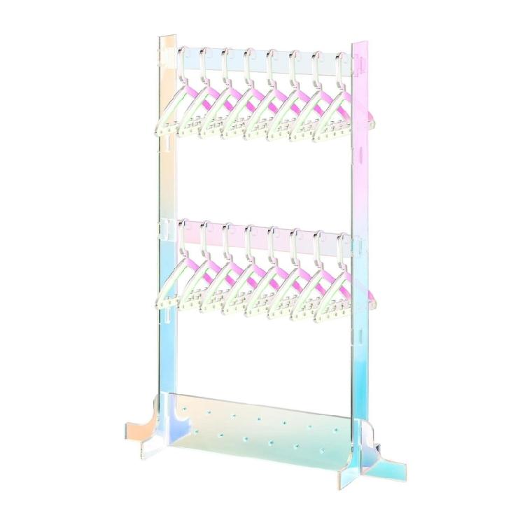 Colorful Jewelry Organizer and Earring Display Stand Space Saving Acrylic Holder