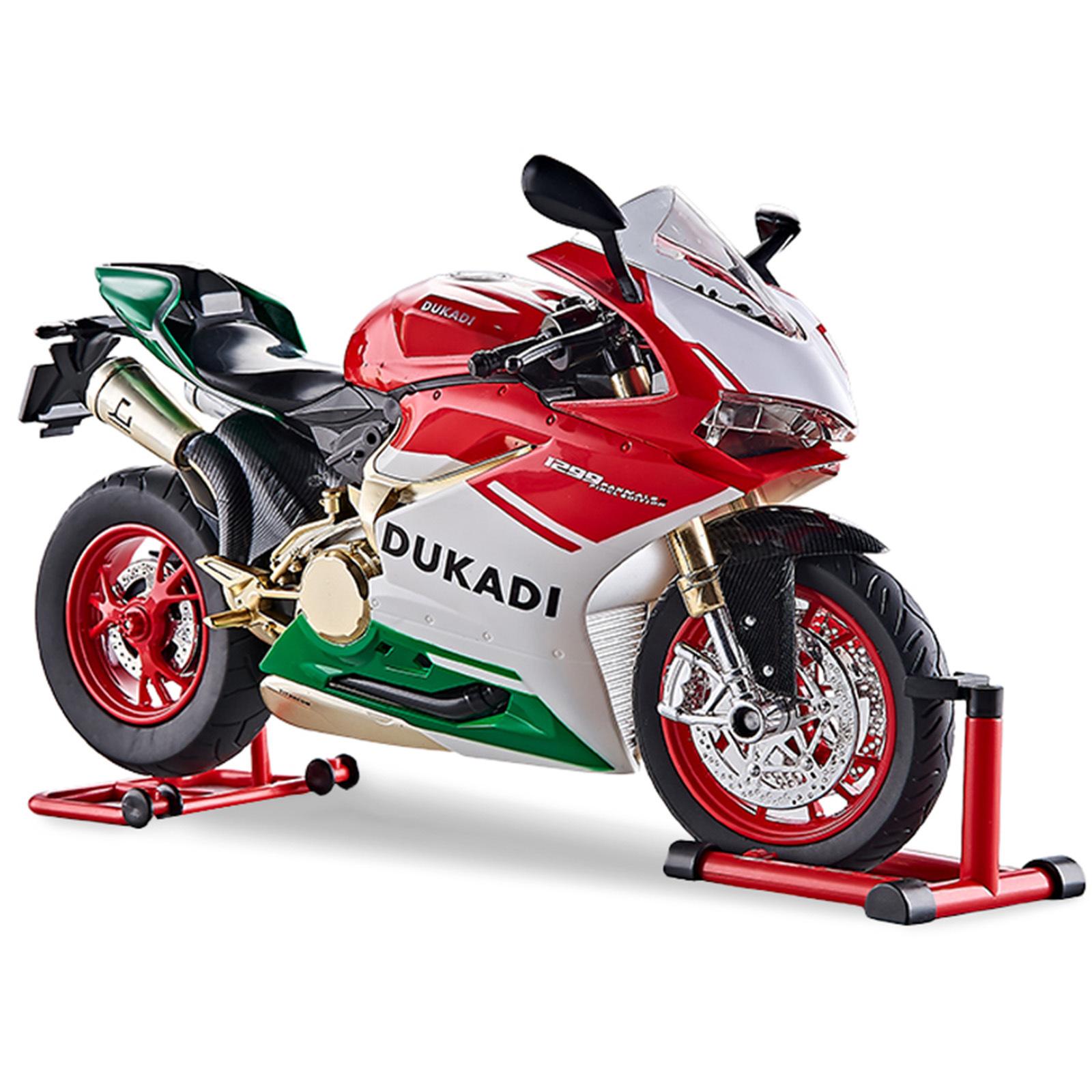 

1/9 Ducati 1199 Panigale Alloy Sports Motorcycle Model Diecast Track Racing Motorcycle Model with Spray Sound Light Kids Toys