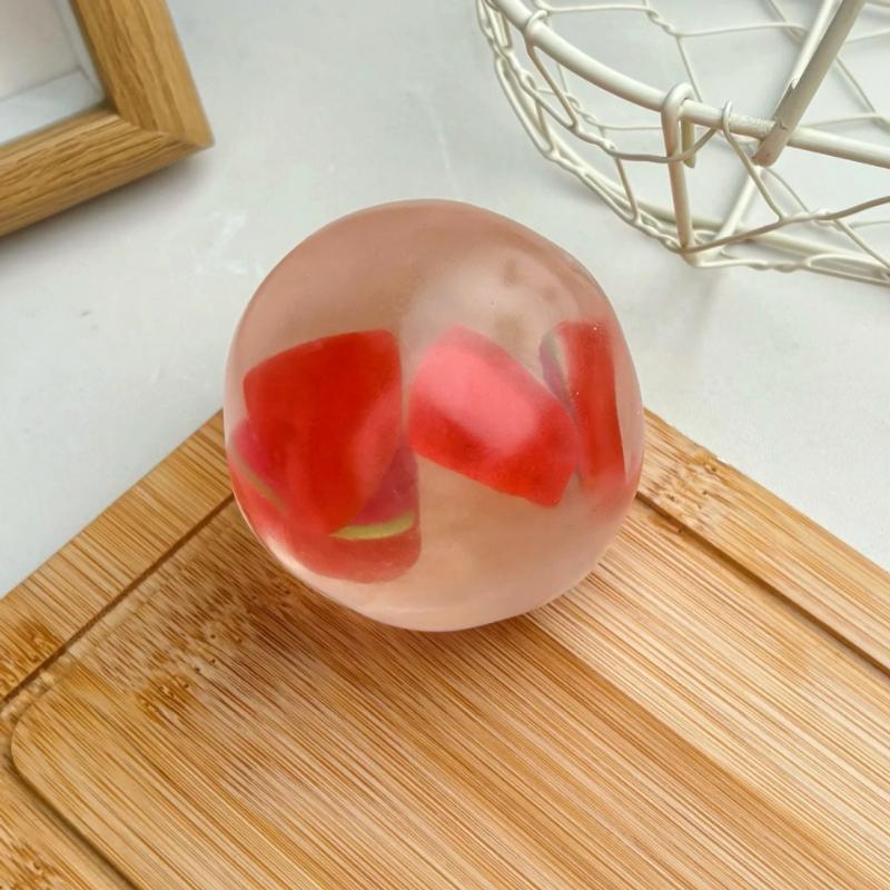 Moldable Fruit Squeeze Stress Ball Squishy Toy Slow Rising Sensory Fidget Anti‑Stress Relief Decompression Party Novelty Toy