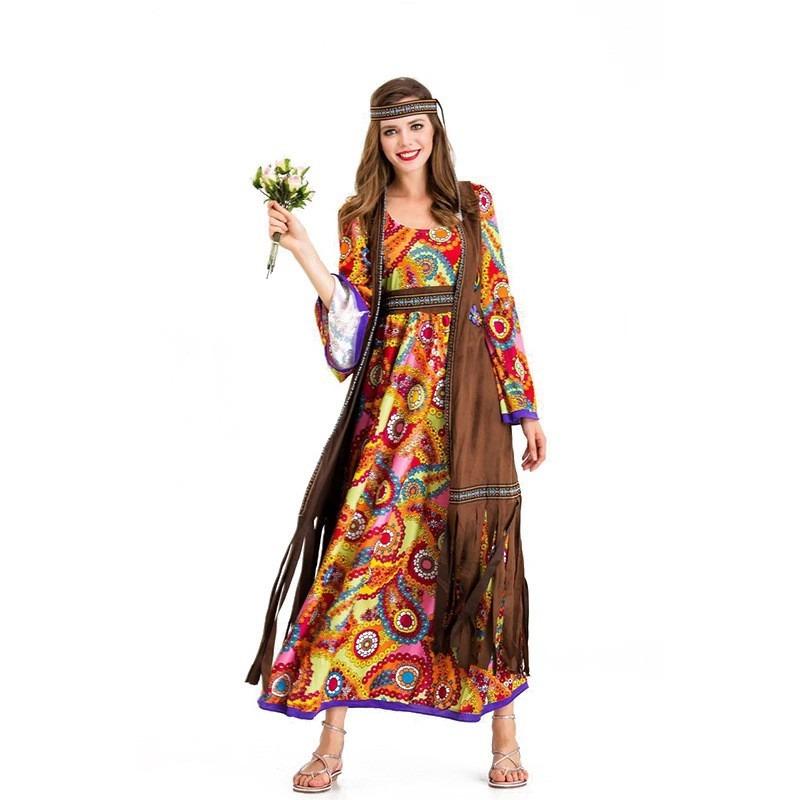 Halloween retro disco hippie parent-child suit hip-hop costume stage costume