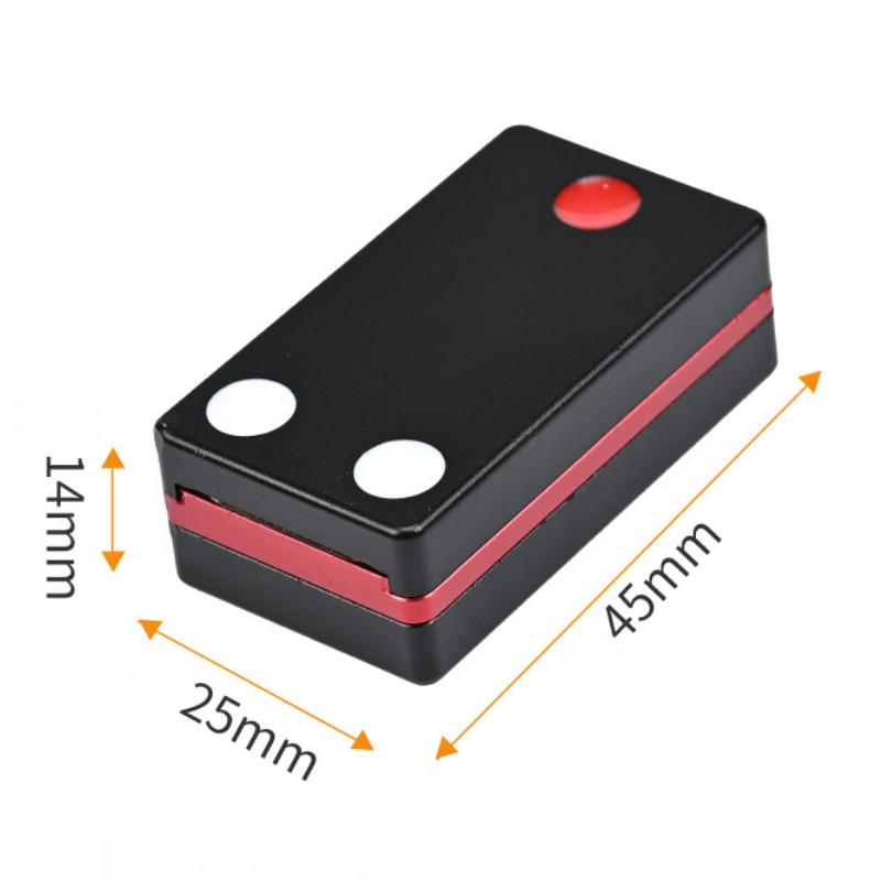 

Magnetic Push Card Mechanical Slider Three Layers Pushing Plate Coin EDC Alloy Stress Relief Toy AntiStress Fidget Decompression красный