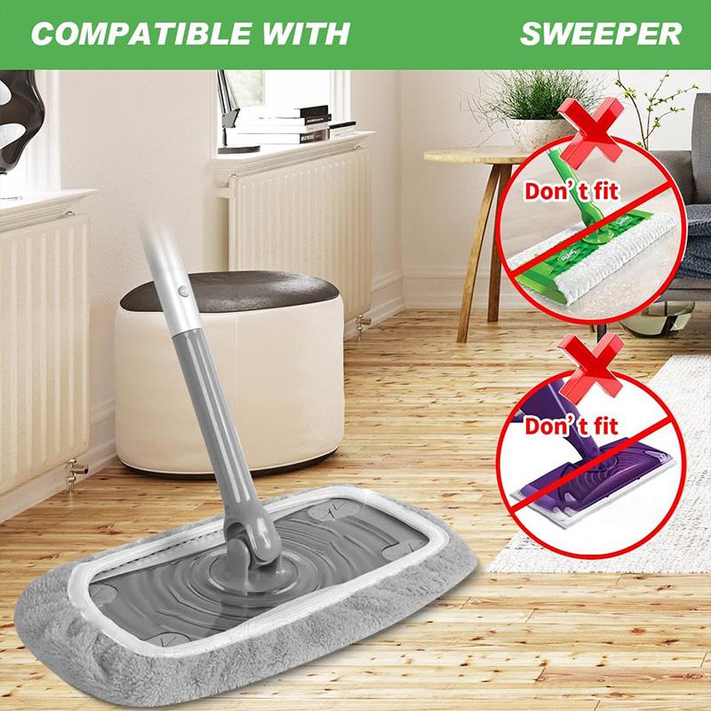 Mop Pads Replacement Washable Rag Towel Microfiber Mop Cloth Suitable For Most Standard Mops Household Cleaning Products