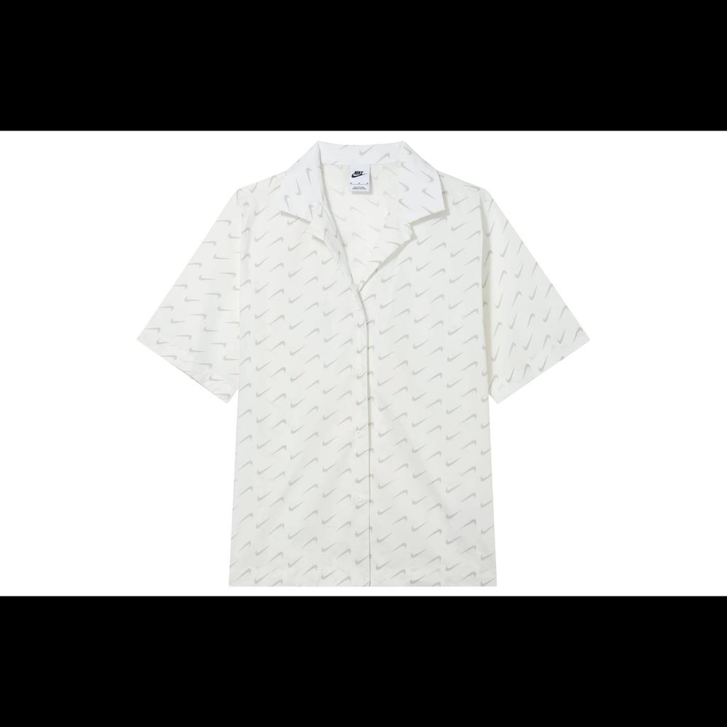 Nike Shirts Women's Sail White Cuban Collar Moderate DV7931-133