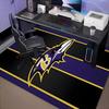 football Ravens Logo Rug Office Carpet Non-Slip Mat, Chair Rug Floor Covering for Gaming, Bedroom, Living Room , Home Decor Christmas Gift
