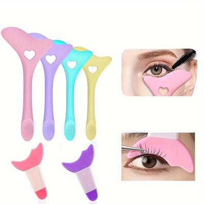 Eyeliner-Form, Silikon, Eyeliner-Stift, Hilfsauge, schwarze Schutzmaske, Eyeliner-Bleistift, Wimpern, Lidschatten, multifunktionales Augen-Make-up-Tool