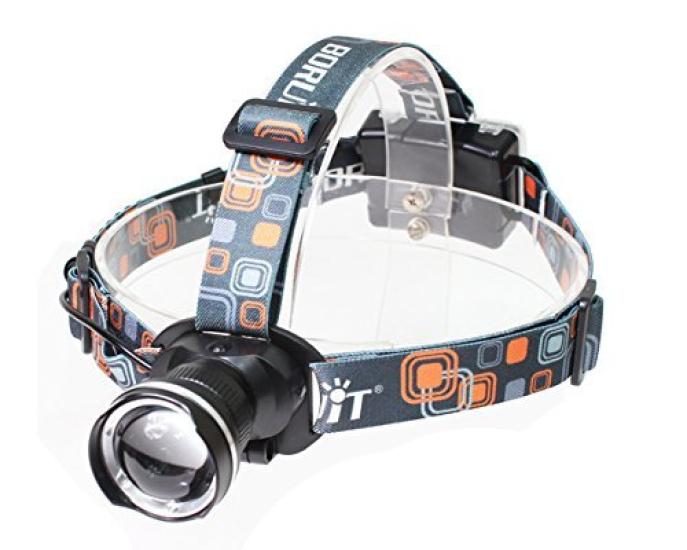 

LED 3 Adjustable CREE XML T6 High for Emergency Preparedness Succul(R) Headlight, Battery-Powered, Modes, Zoom, 1800LM, Headlamp, Adjustable, Output,