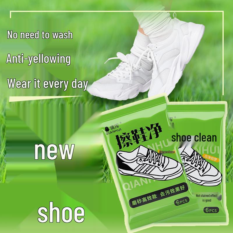 Shoe Cleaning & Polishing Wipes for Stain & Yellowing Removal - Travel-Friendly & Disposable for White Shoes