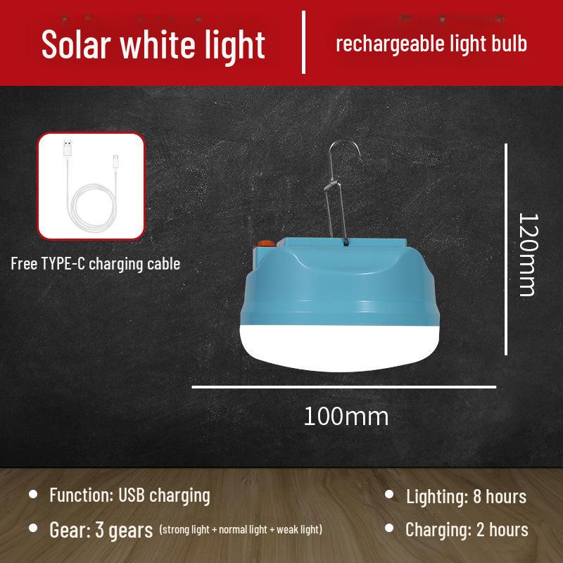 LED Solar Multifunktions-Magnetleuchte für Outdoor-Camping und Notfallgebrauch