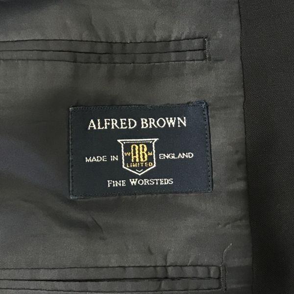 Made in England Alfred Brown Tailored Jacket Half Lining Men M Black Jackets Tailor Fukuoka(USED)
