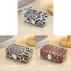 Leopard Print Jewelry Box With Pu Leather And Velvet For Travel And Gift Giving