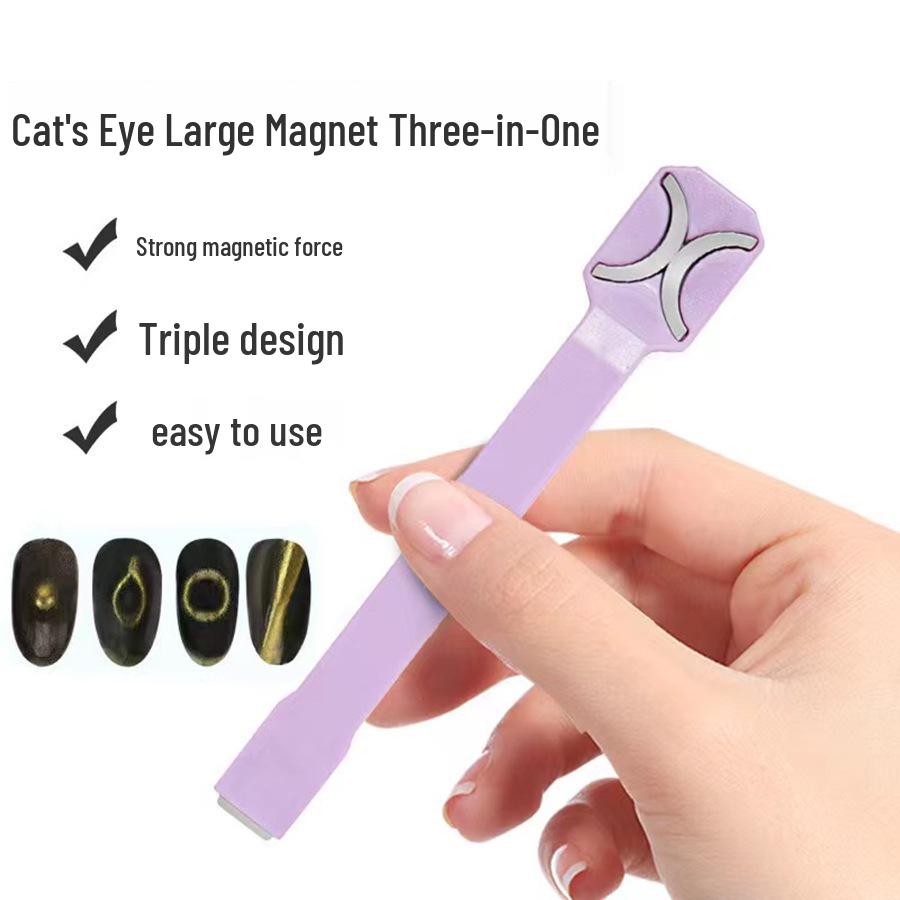 Magnet 3-în-1 pentru Artă Unghiilor Ochi de Pisică XO: Instrument Magic 3D Puternic pentru Ojă Gel, 2024