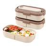 WORTHBUY Portable Microwaveable Compartmented Lunch Box