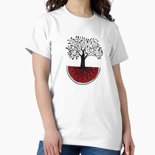 Tree Of Life Palestine Classic Tshirt Made In Usaaus Tshirt S2xl S