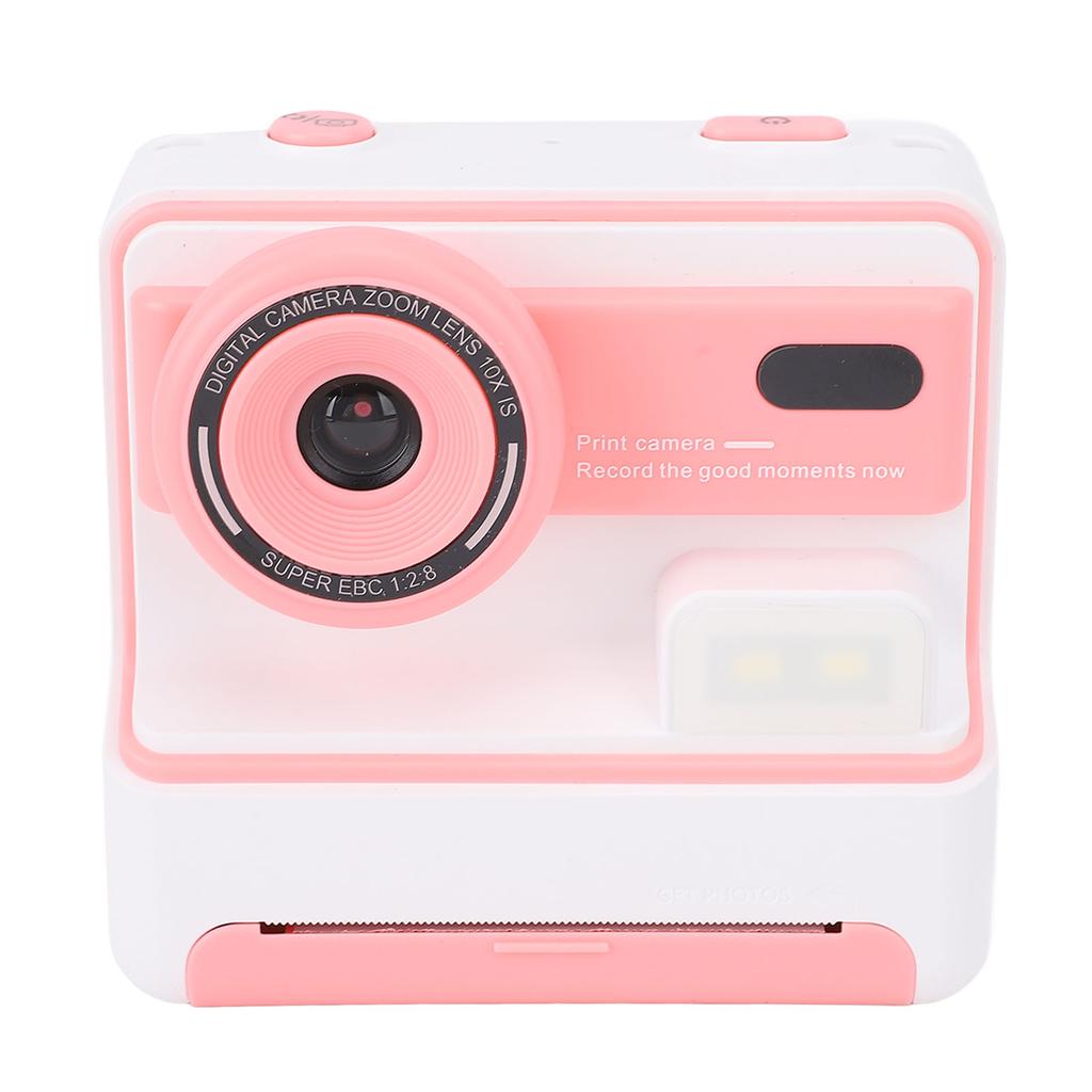 48MP Print Camera with 3 Rolls Print Paper Front Rr Dual Cameras HD Screen Thermal Printing Black and White Photo for Girls Boys