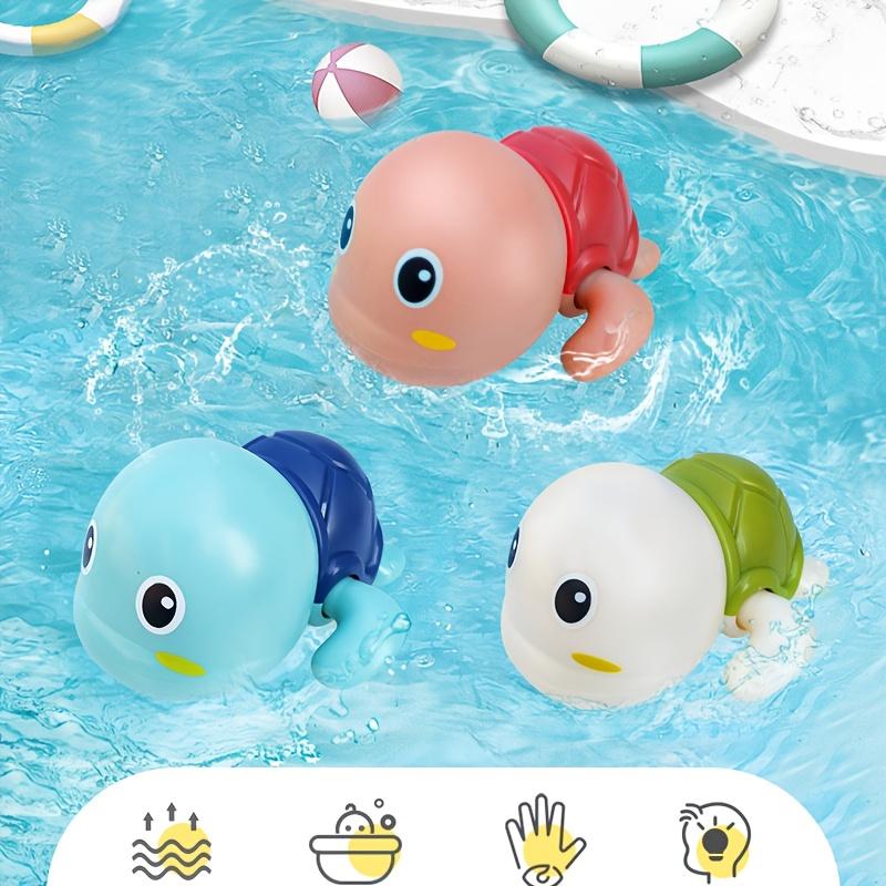 3/1pcs Cute Wind-Up Animal Frog Water Spray Toy,Plastic Bath Toy with Water-Squirting Head for Shower and Swimming Pool Fun
