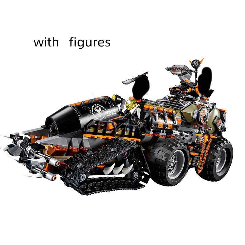 

Мини-набор, совместимый тяжелый грузовик «Ловец драконов», 70654, строительные блоки, детские игрушки, подарки на день рождения, 1221 шт., 10939