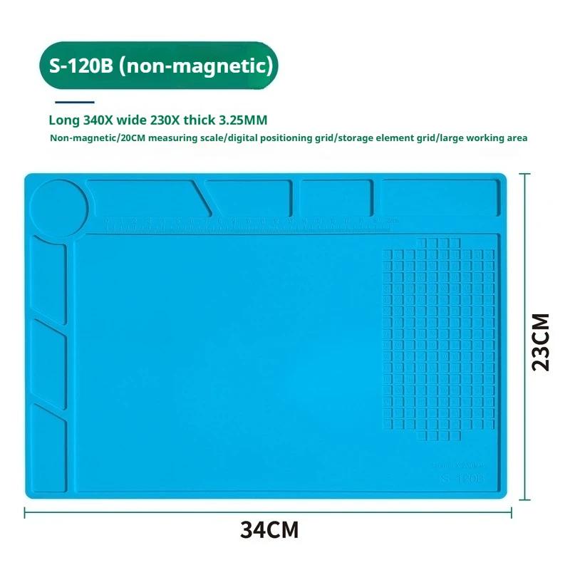 ZEXEF Coussin de Réparation Isolation Résistant à la Chaleur Station de Soudure Tapis de Soudure en Silicone Coussin de Travail Plateforme de Bureau pour Station de Soudure
