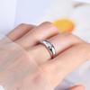 Nabest Design VVS1 D Color 3EX Moissanite Diamond Women Rings 925 Silver Chunky Ring Wedding Bride Gold Plated Jewelry