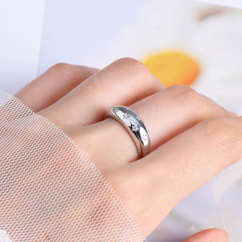 Nabest Design VVS1 D Color 3EX Moissanite Diamond Women Rings 925 Silver Chunky Ring Wedding Bride Gold Plated Jewelry